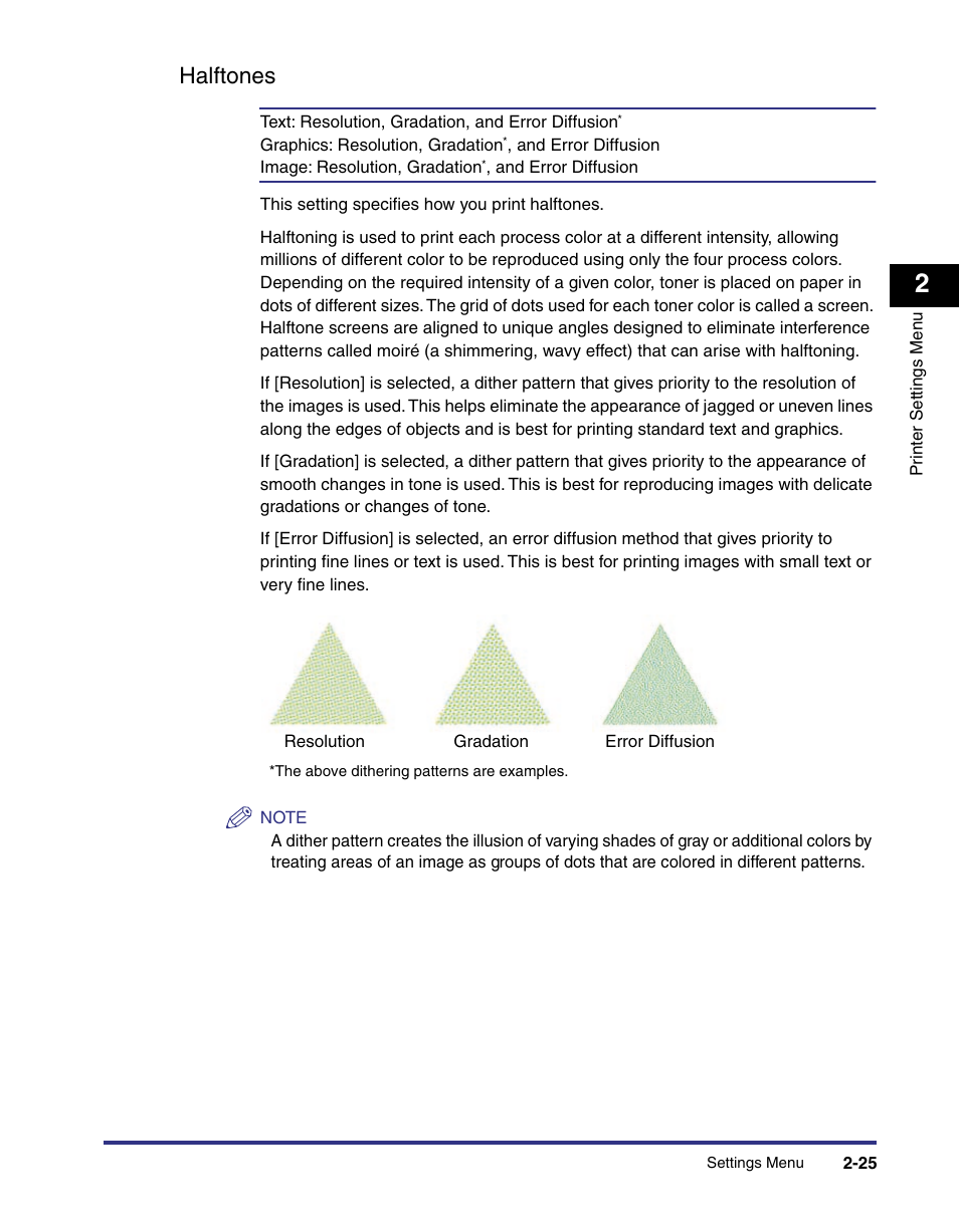 Halftones, Halftones -25 | Canon imageRUNNER C3100 N User Manual | Page 55 / 158