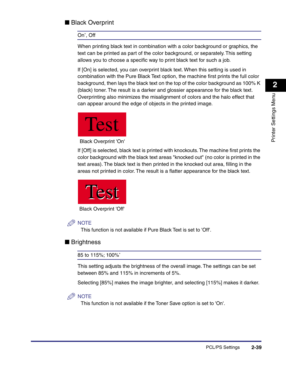Test | Canon imageRUNNER C3100 N User Manual | Page 69 / 158