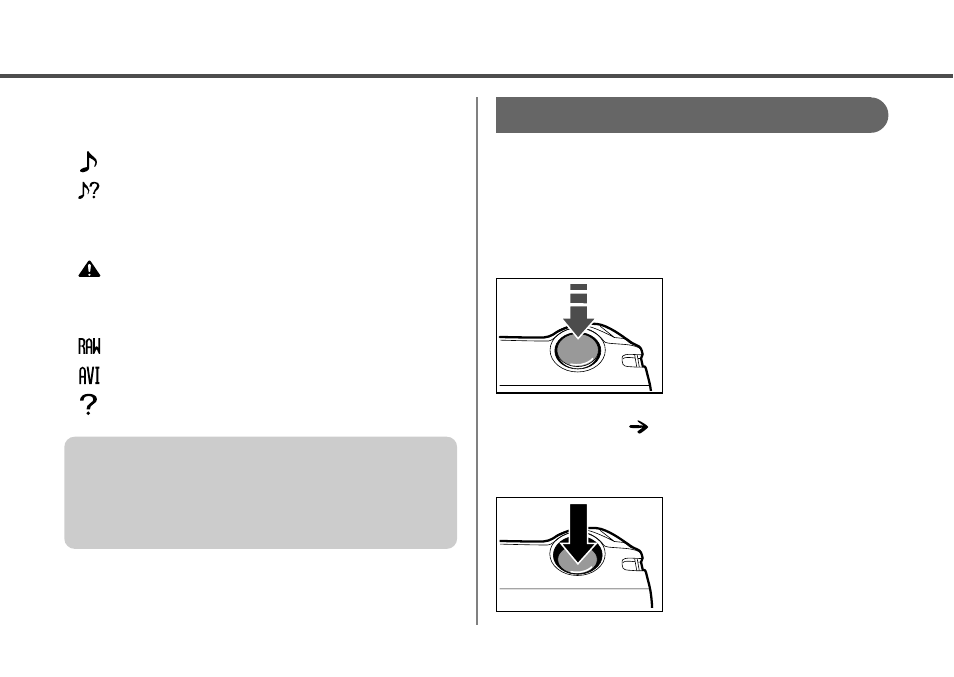 Pressing the shutter button | Canon A20 User Manual | Page 36 / 124