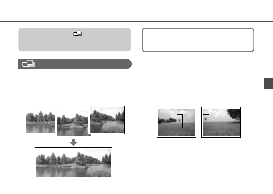 Stitch assist mode, Framing a subject | Canon A20 User Manual | Page 51 / 124