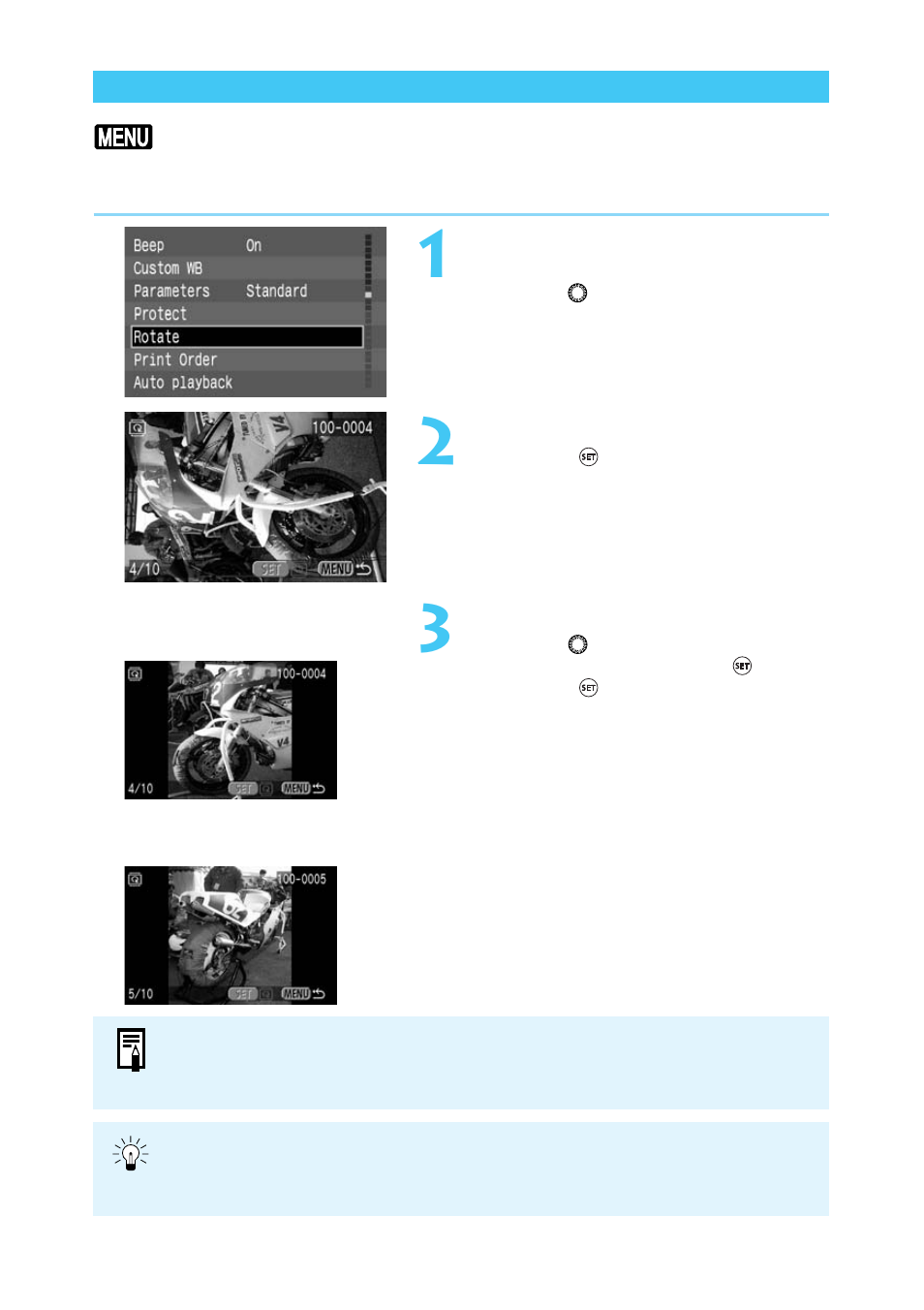 Rotating an image | Canon BP-511 User Manual | Page 102 / 148