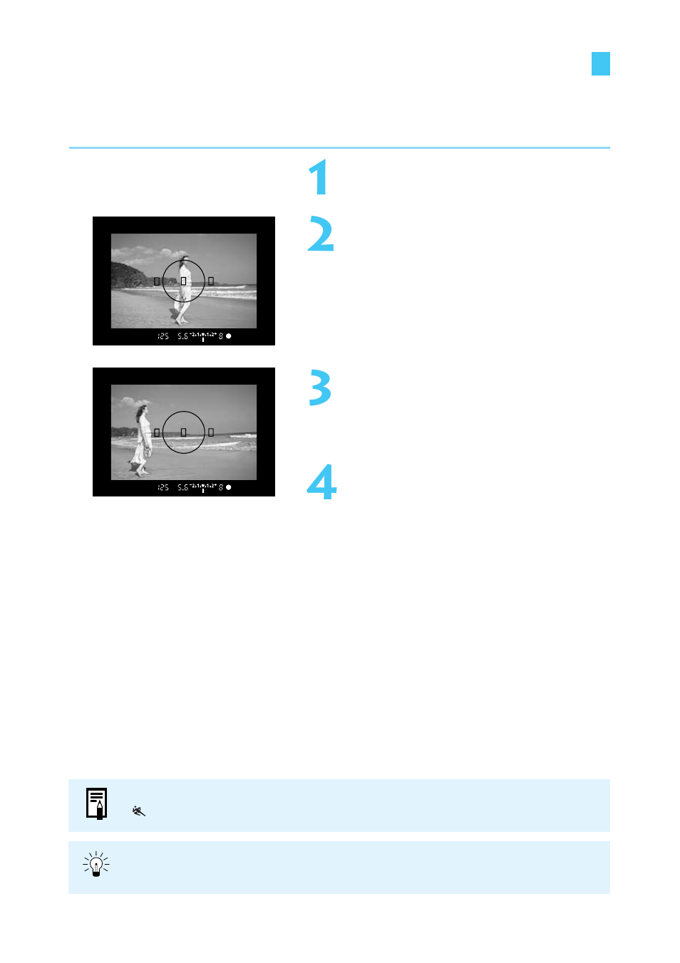 Focusing on an off-center subject | Canon BP-511 User Manual | Page 58 / 148