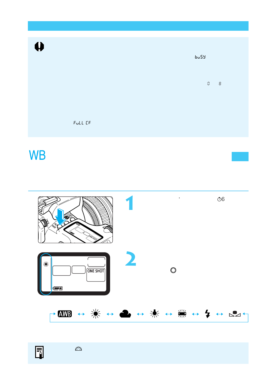 Setting the white balance | Canon BP-511 User Manual | Page 64 / 148