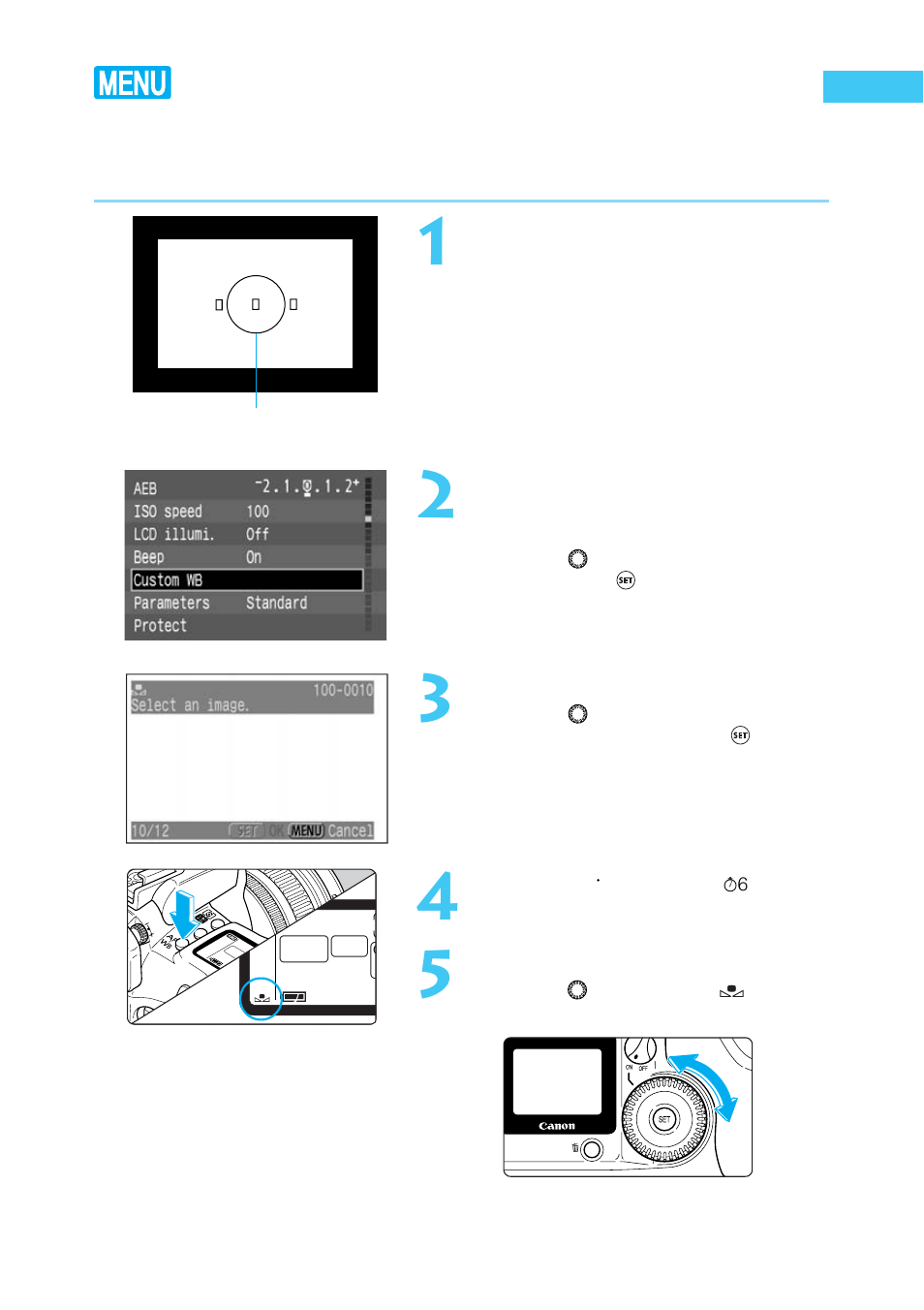 Custom white balance setting | Canon BP-511 User Manual | Page 66 / 148