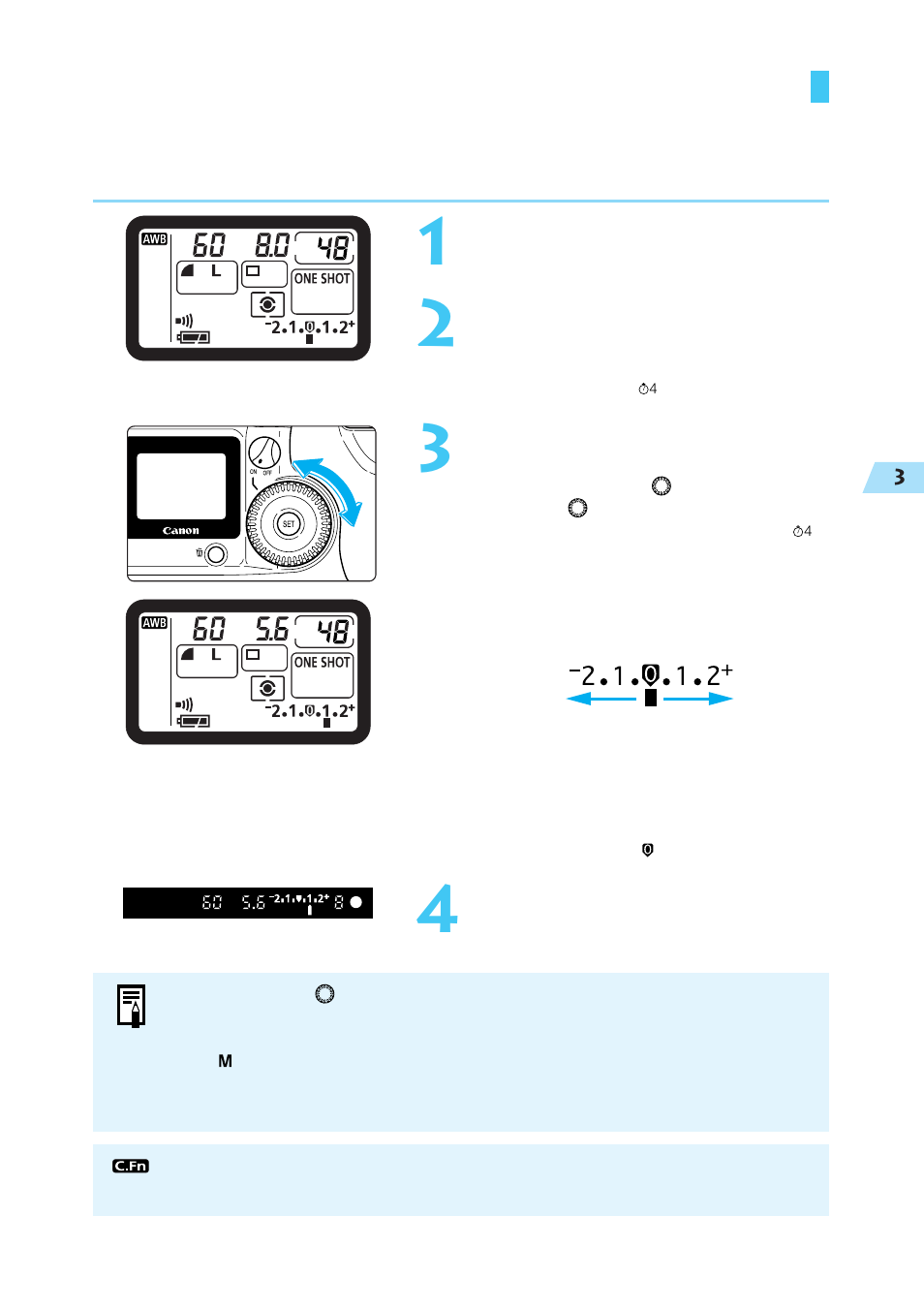 Setting exposure compensation | Canon BP-511 User Manual | Page 77 / 148