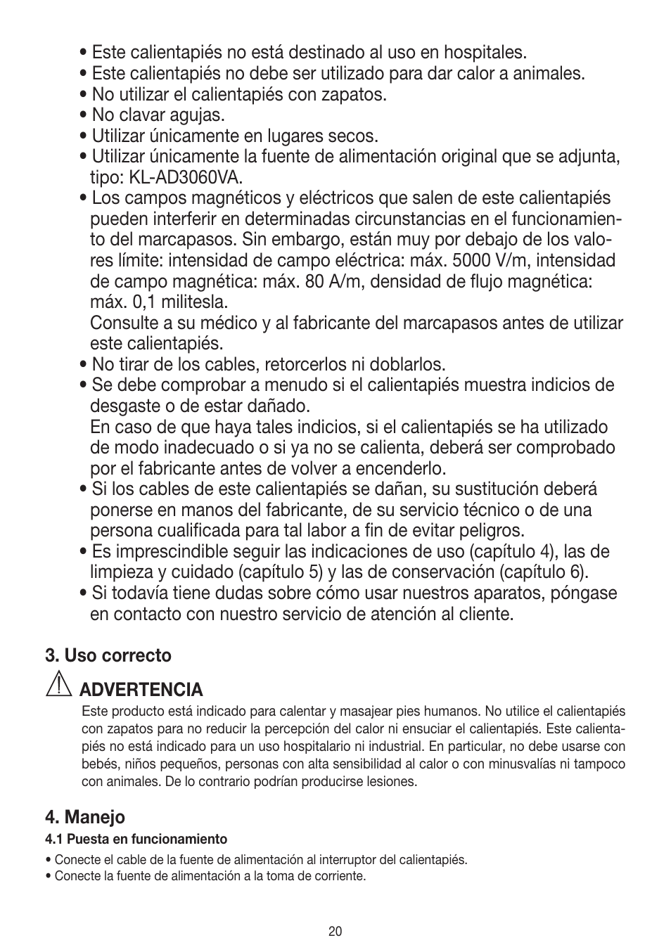 Beurer FWM 40 User Manual | Page 20 / 44