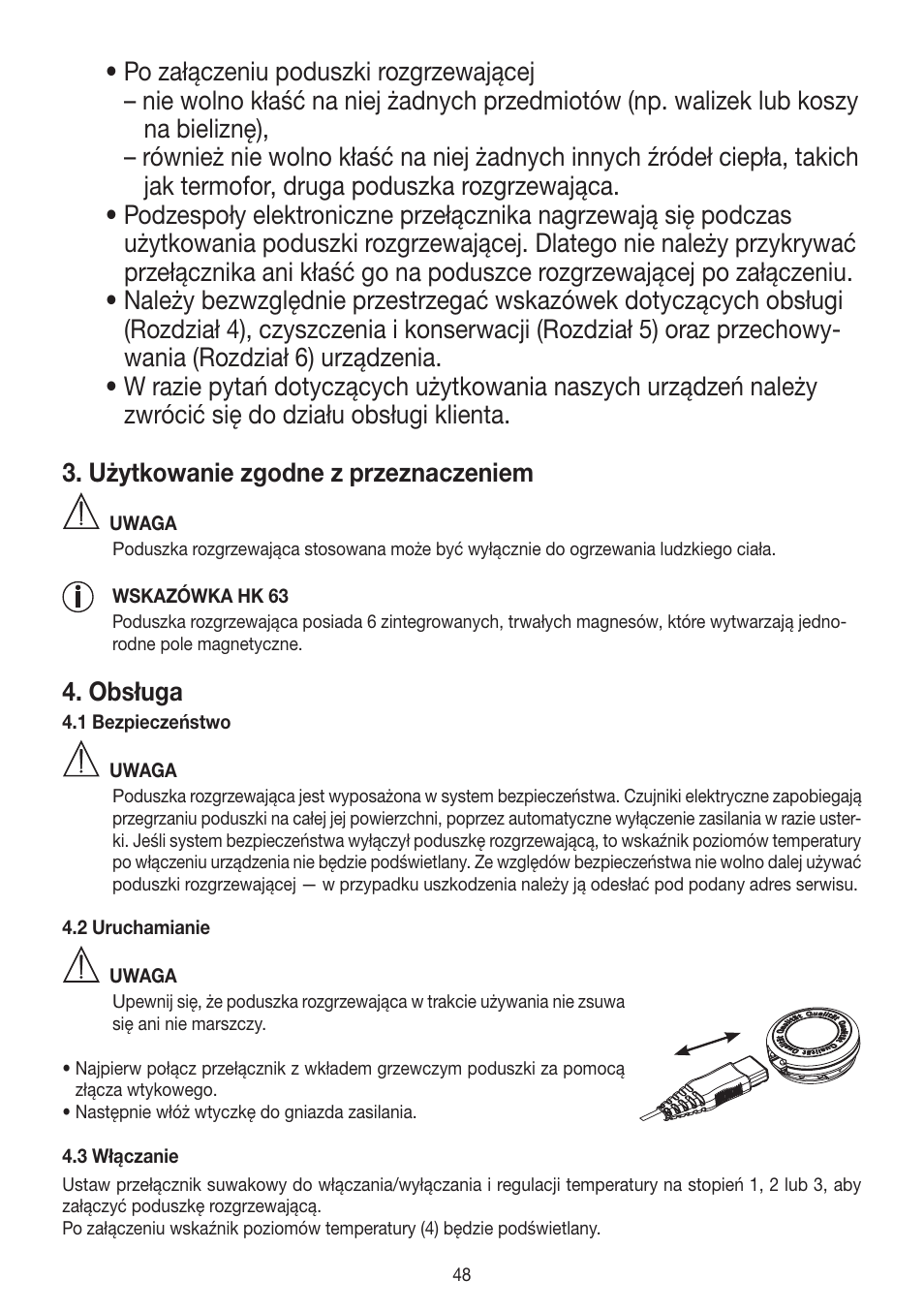 Obsługa | Beurer HK 25 User Manual | Page 48 / 52