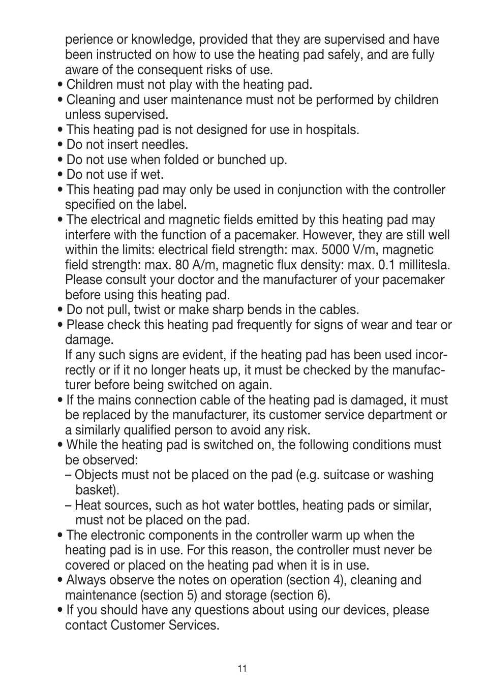 Beurer HK 45 Cosy User Manual | Page 11 / 52