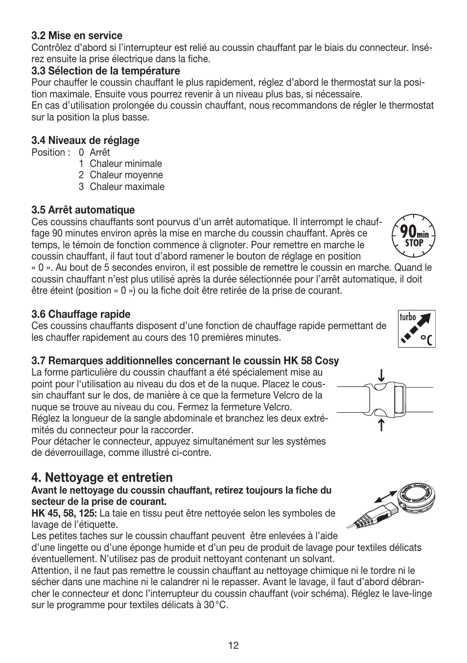 Nettoyage et entretien | Beurer HK 45 Cosy User Manual | Page 12 / 20