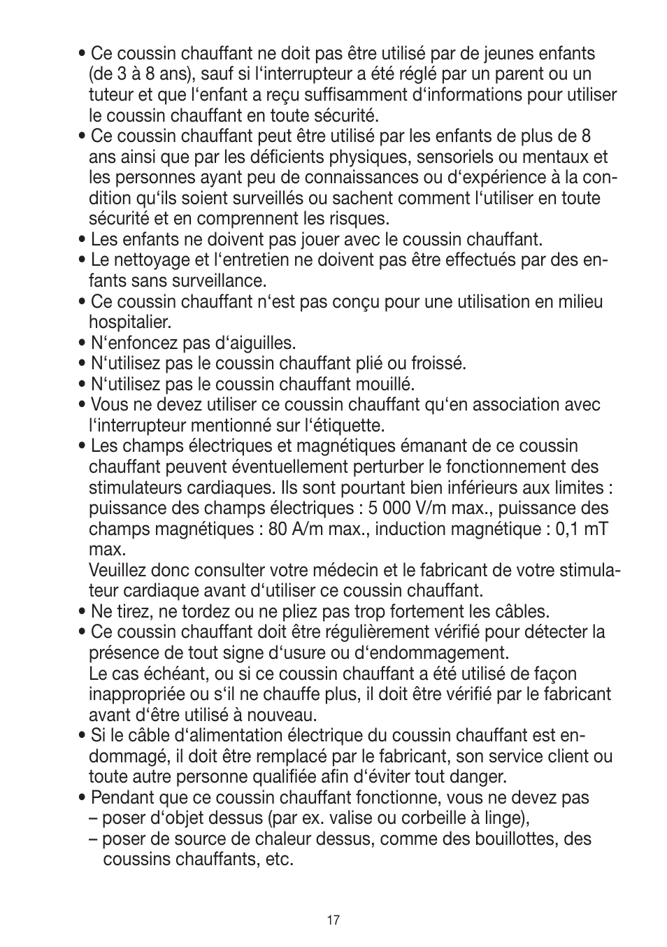 Beurer HK 48 Cosy User Manual | Page 17 / 56