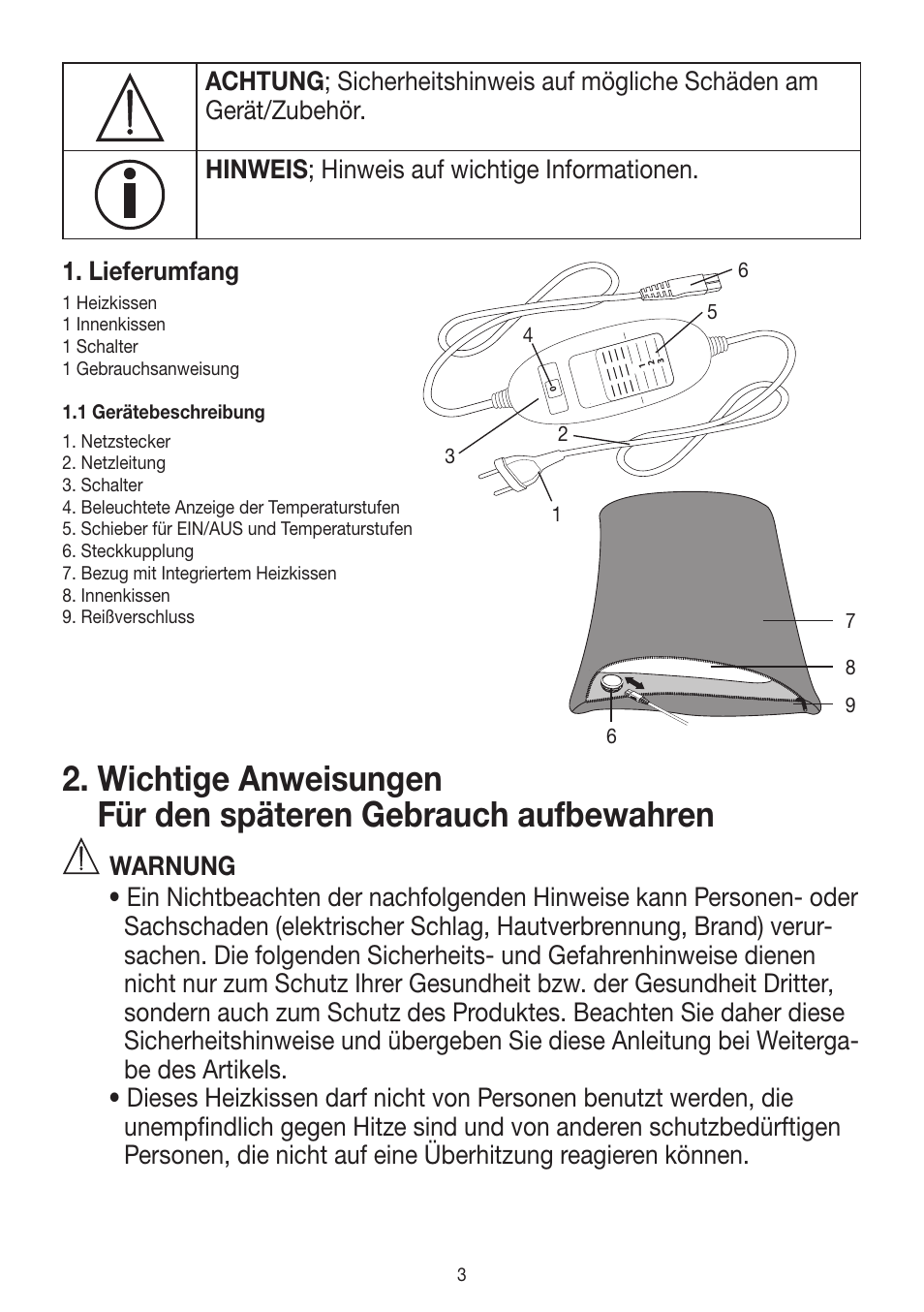 Beurer HK 48 Cosy User Manual | Page 3 / 56