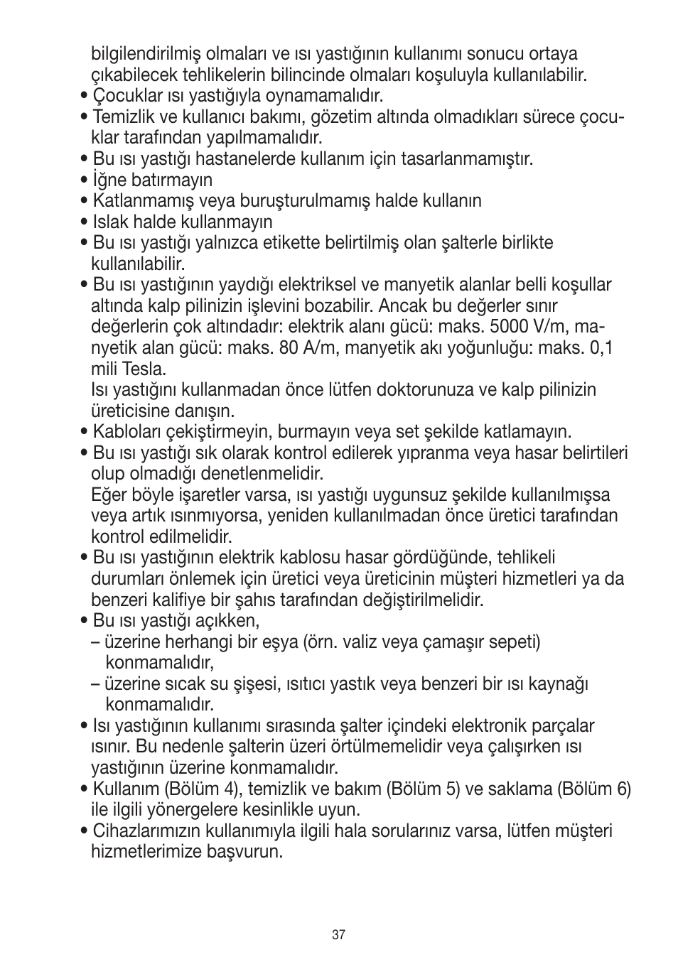 Beurer HK 58 Cosy User Manual | Page 37 / 56