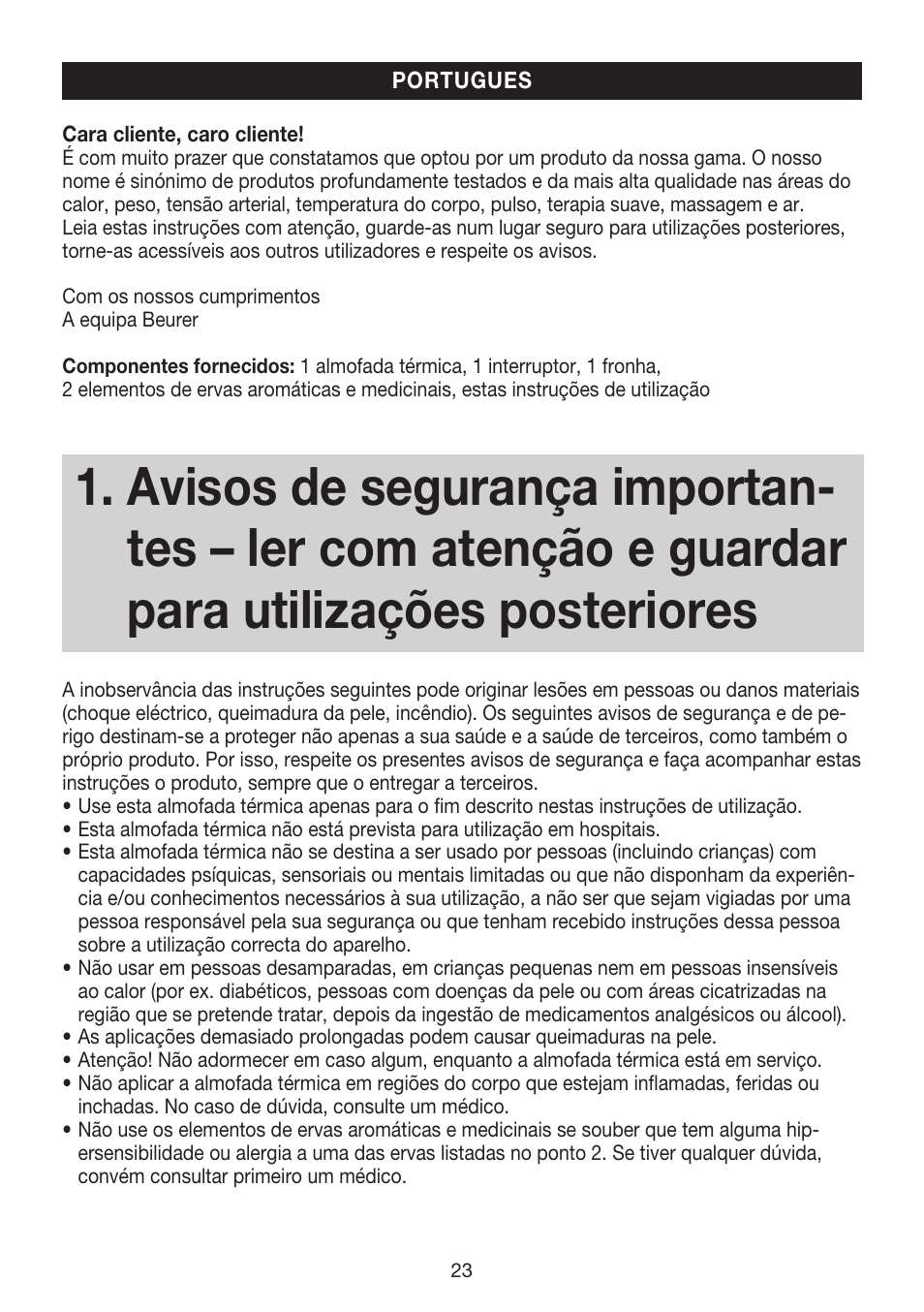 Beurer HK 65 Aroma User Manual | Page 23 / 28