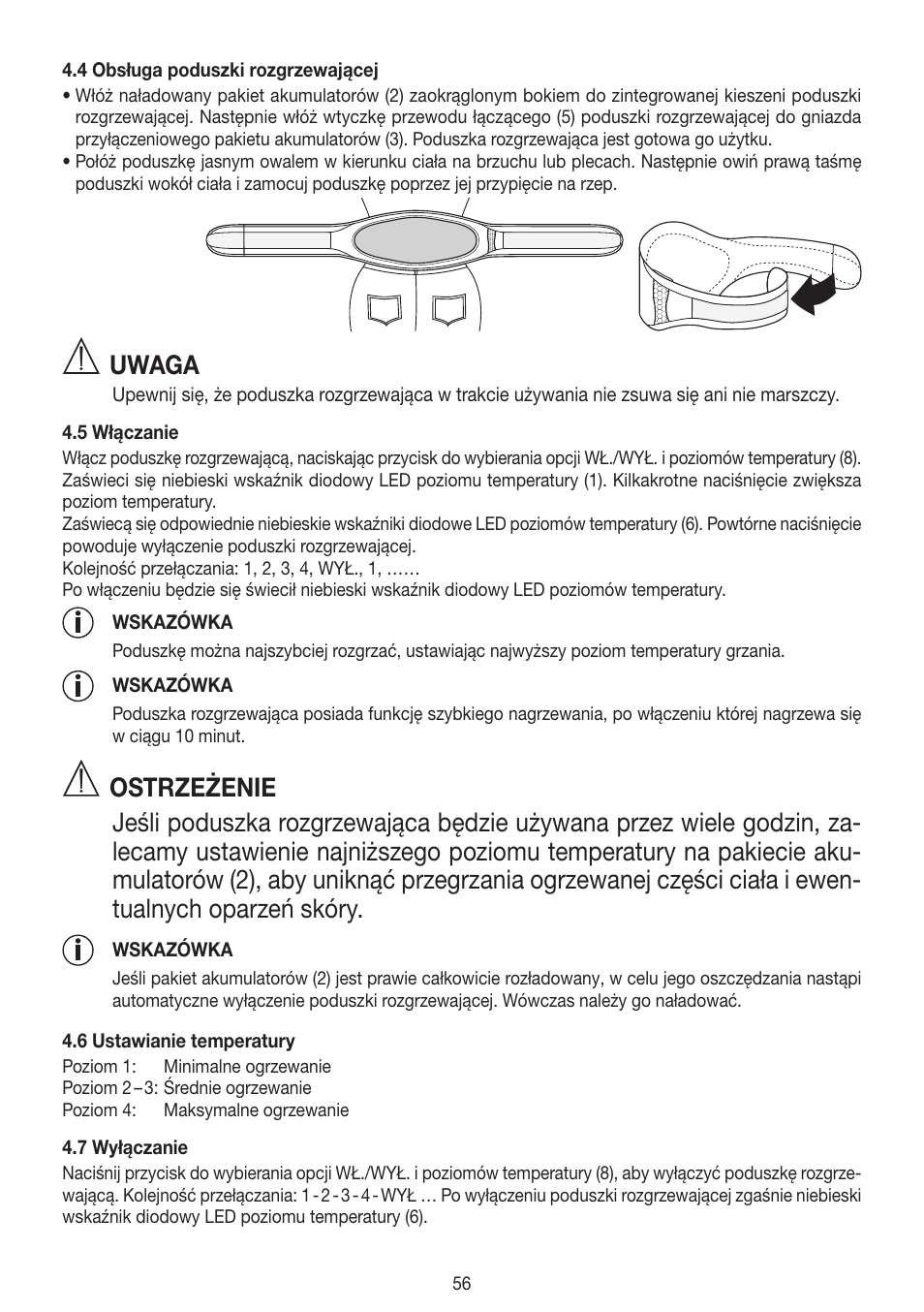 Uwaga | Beurer HK 72 User Manual | Page 56 / 60