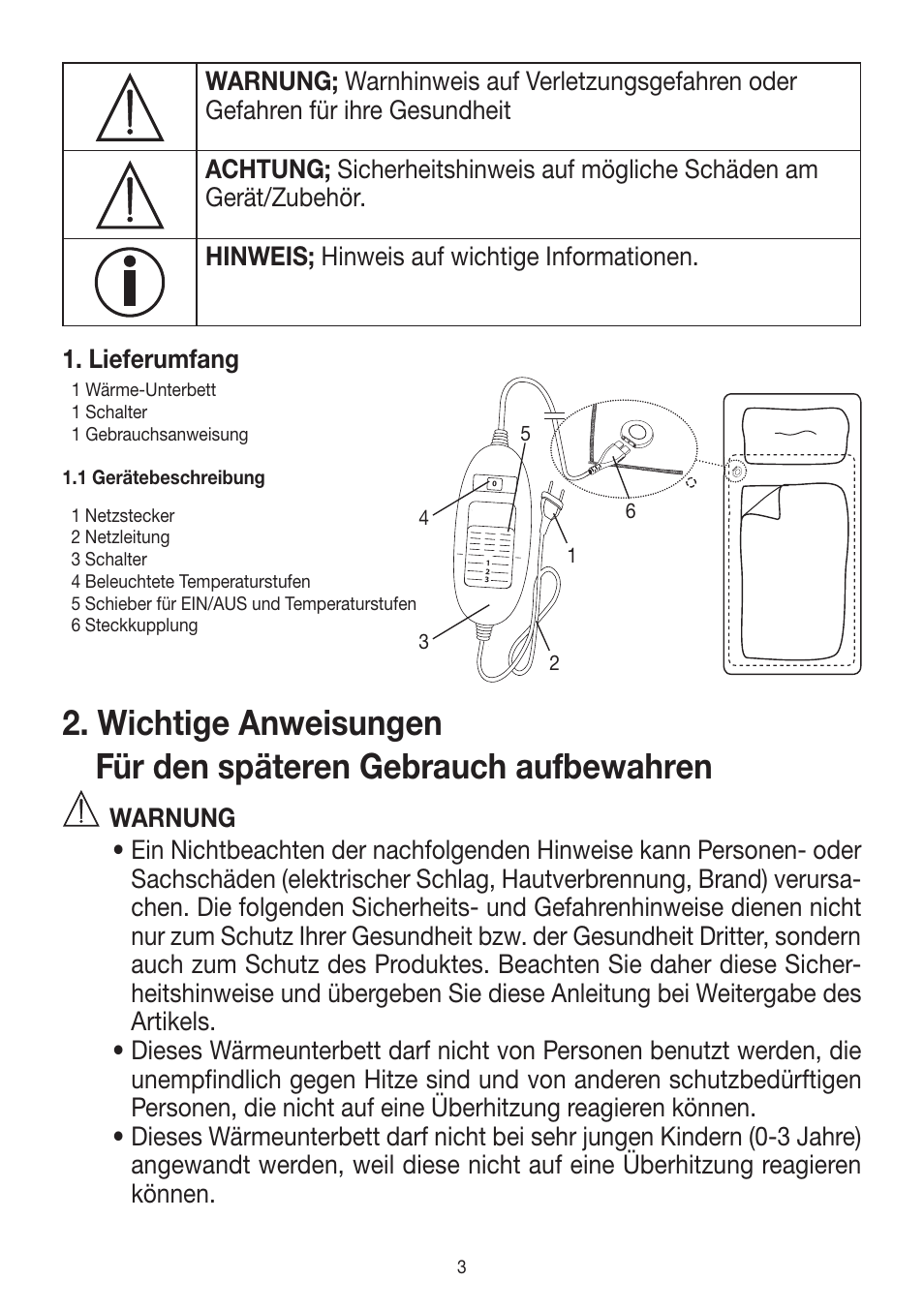 Beurer UB 30 User Manual | Page 3 / 60