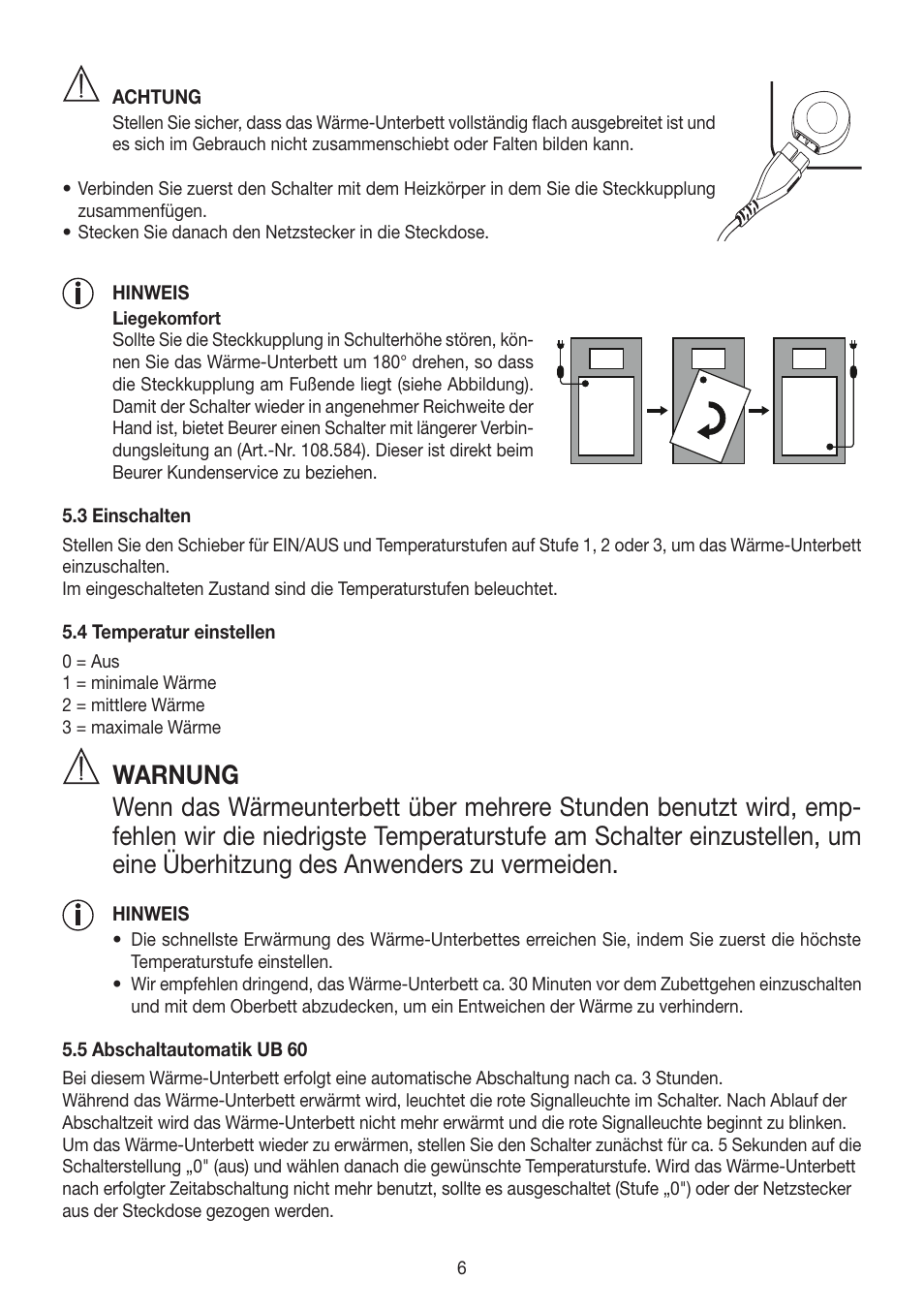 Beurer UB 30 User Manual | Page 6 / 60