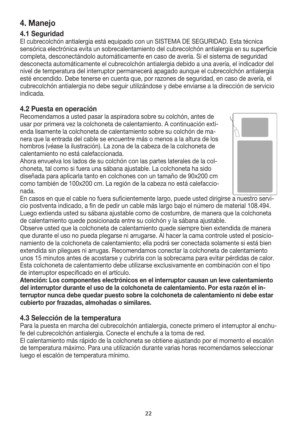 Manejo | Beurer UB 85 User Manual | Page 22 / 44