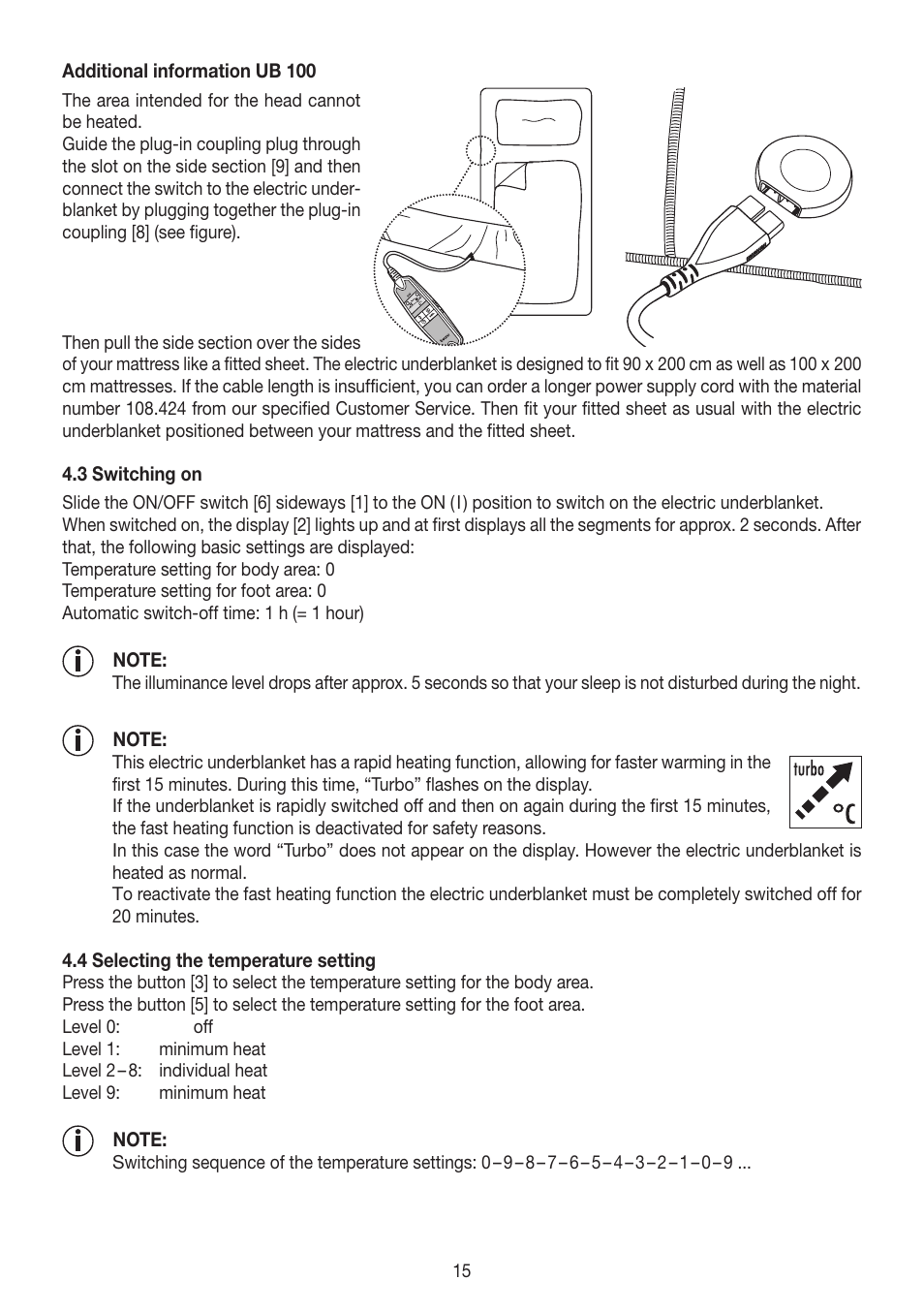 Beurer UB 90 User Manual | Page 15 / 72