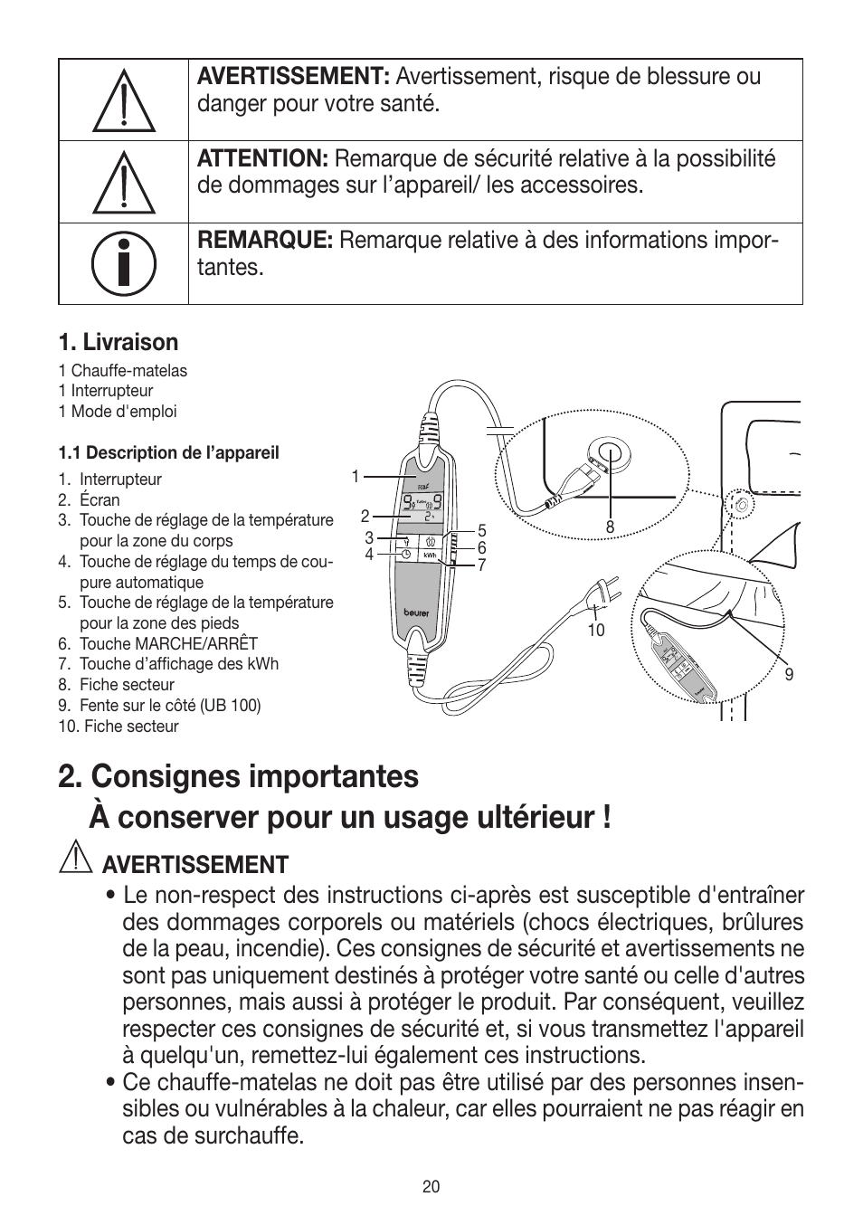 Beurer UB 90 User Manual | Page 20 / 72