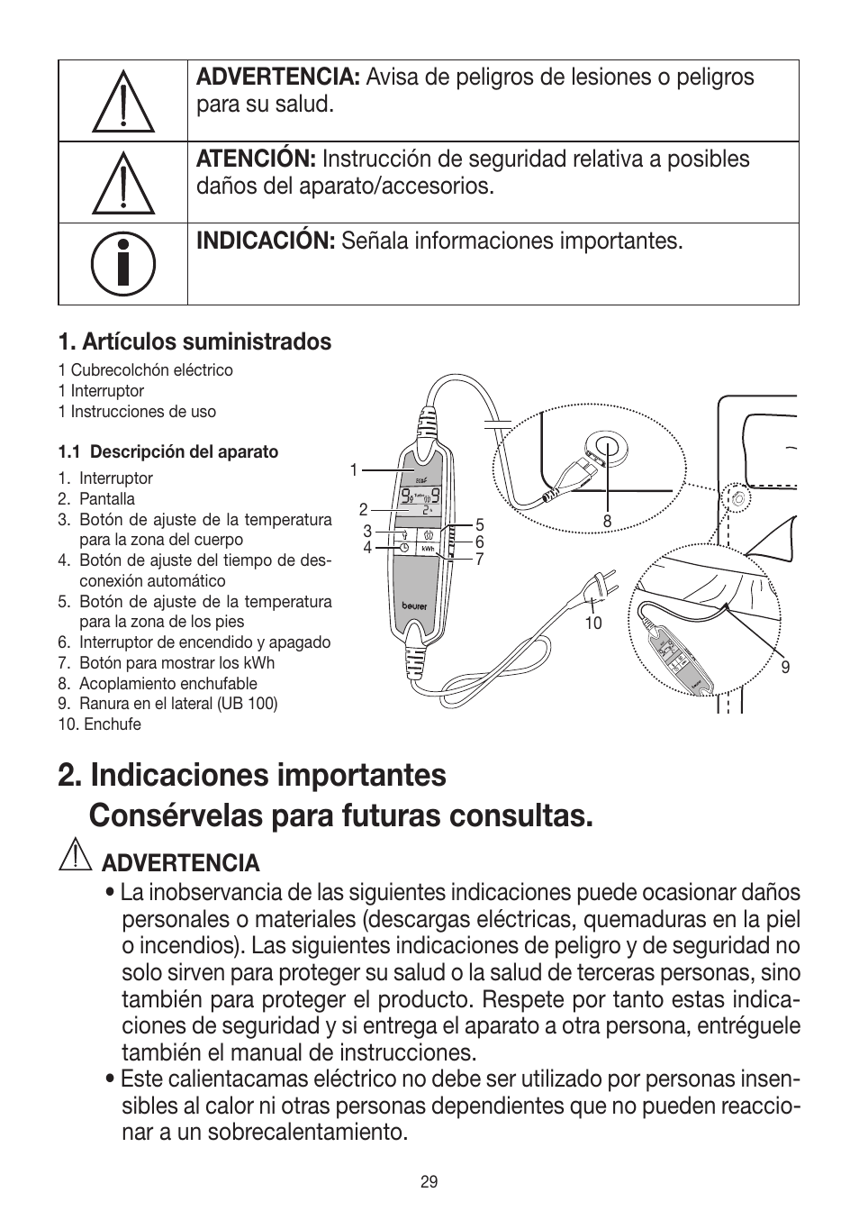 Beurer UB 90 User Manual | Page 29 / 72