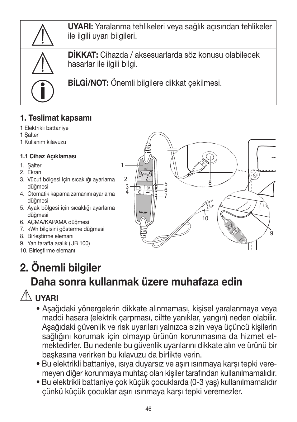 Beurer UB 90 User Manual | Page 46 / 72