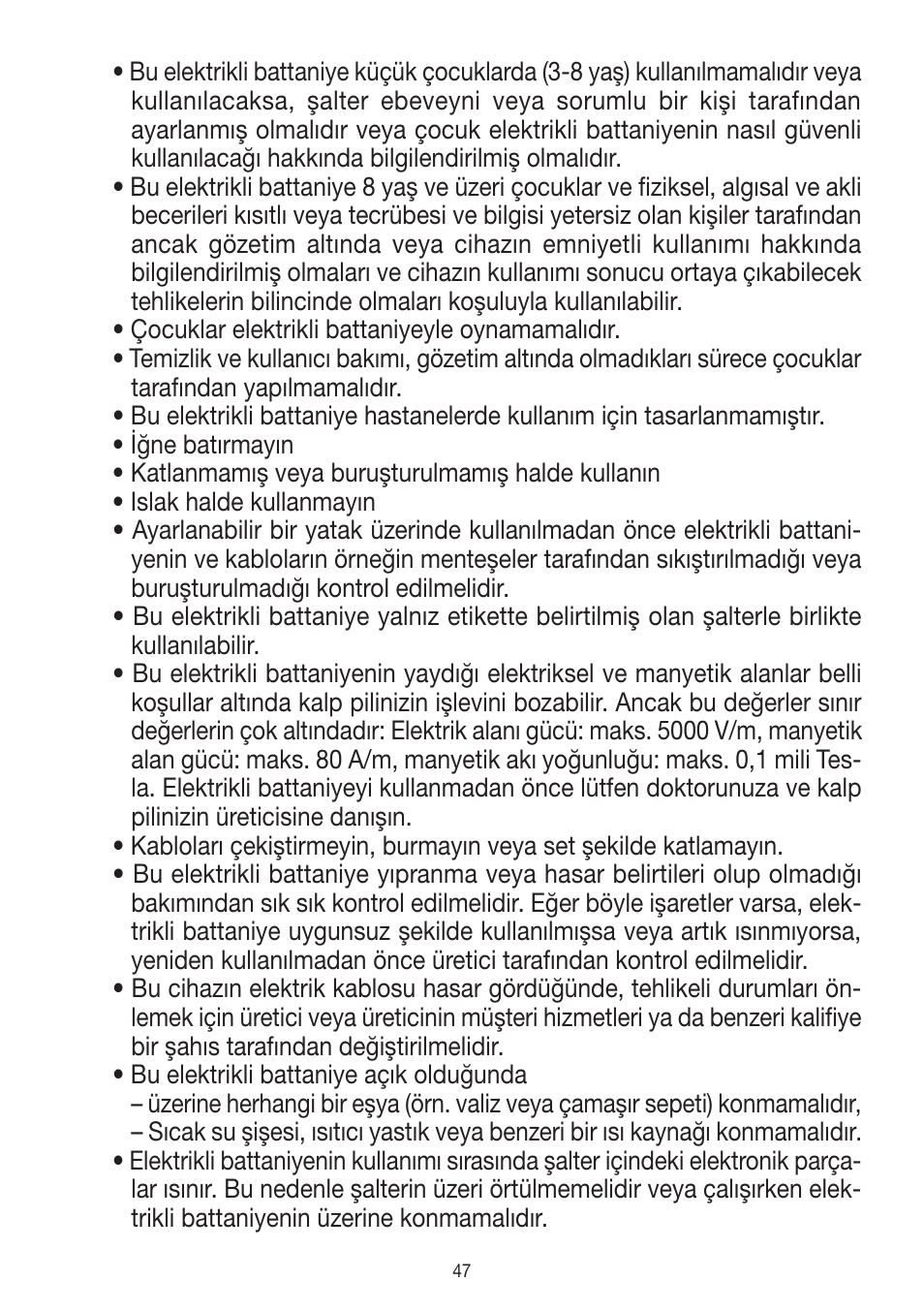 Beurer UB 90 User Manual | Page 47 / 72