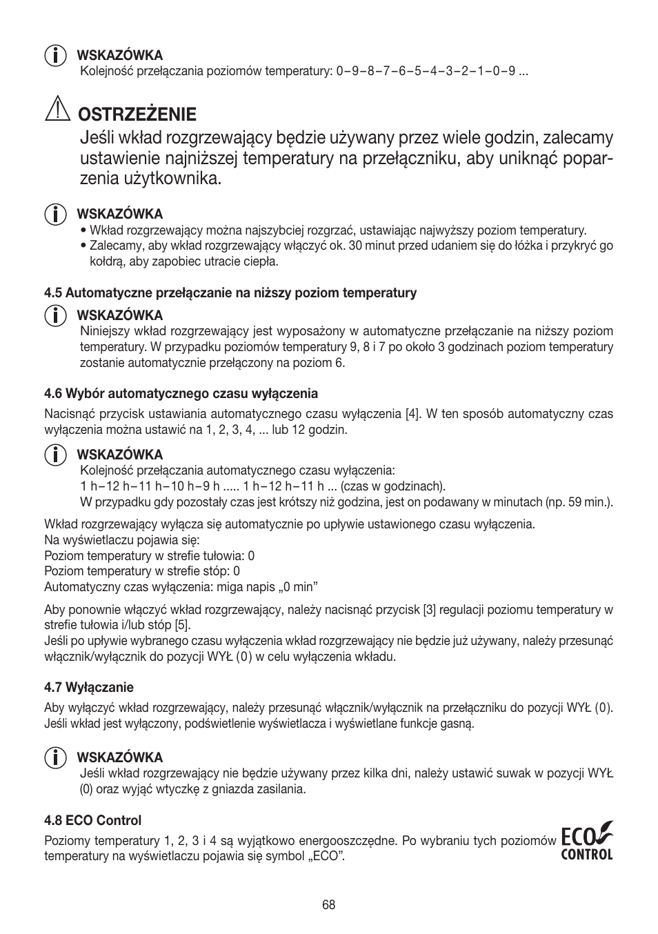 Beurer UB 90 User Manual | Page 68 / 72