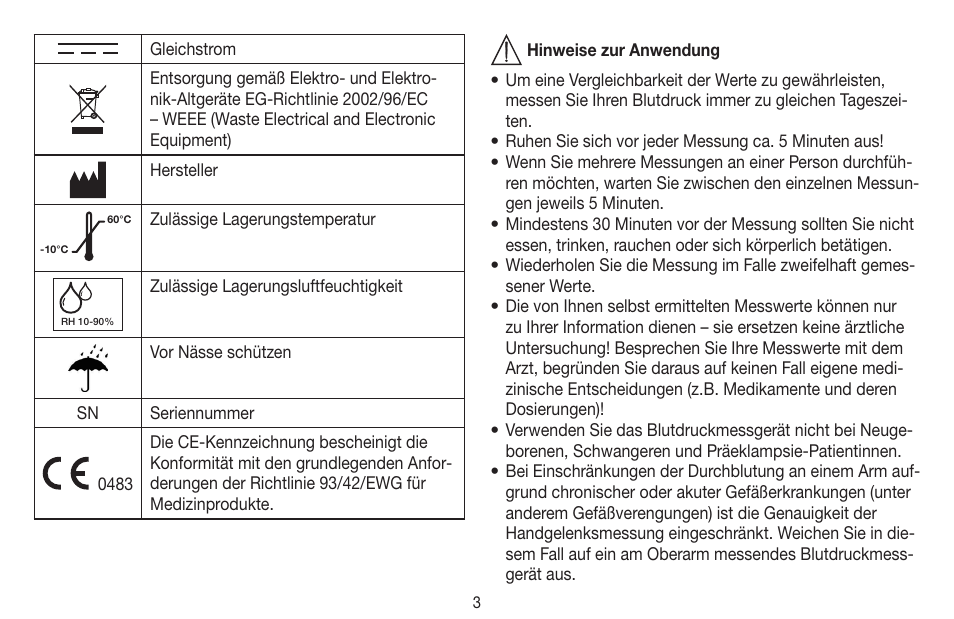 Beurer BC 16 User Manual | Page 3 / 88