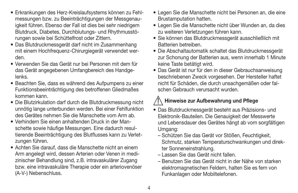 Beurer BC 16 User Manual | Page 4 / 88
