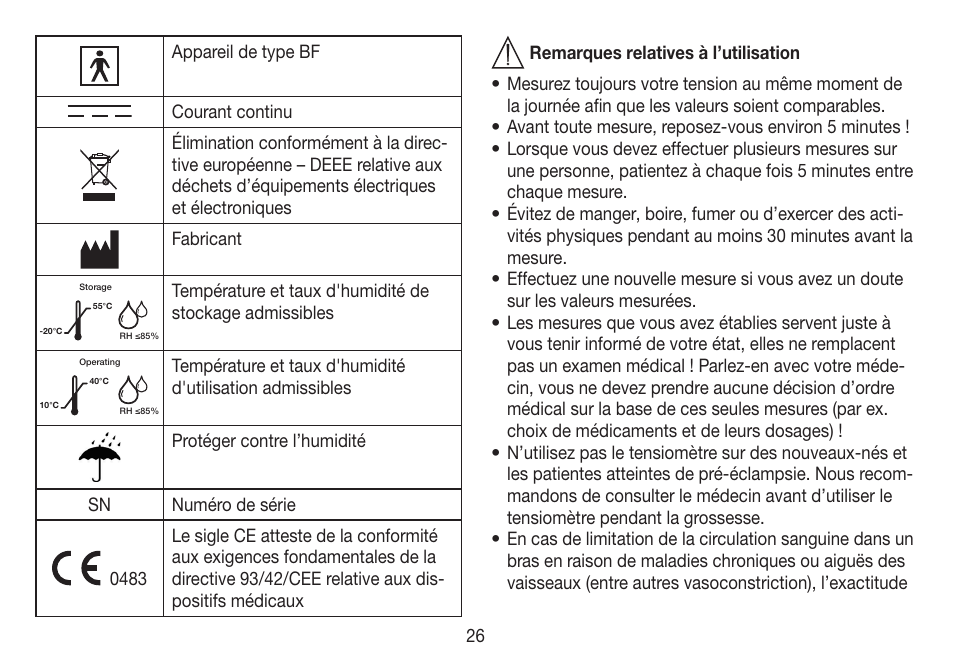 Beurer BC 19 User Manual | Page 26 / 68