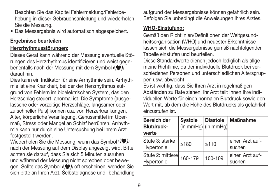 Beurer BC 19 User Manual | Page 9 / 68