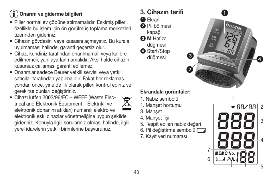 Beurer BC 20 User Manual | Page 43 / 68