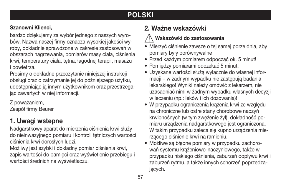 Beurer BC 20 User Manual | Page 57 / 68