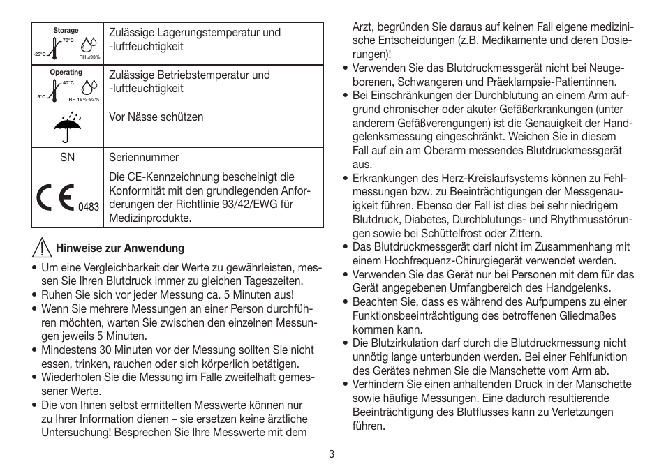 Beurer BC 30 User Manual | Page 3 / 80