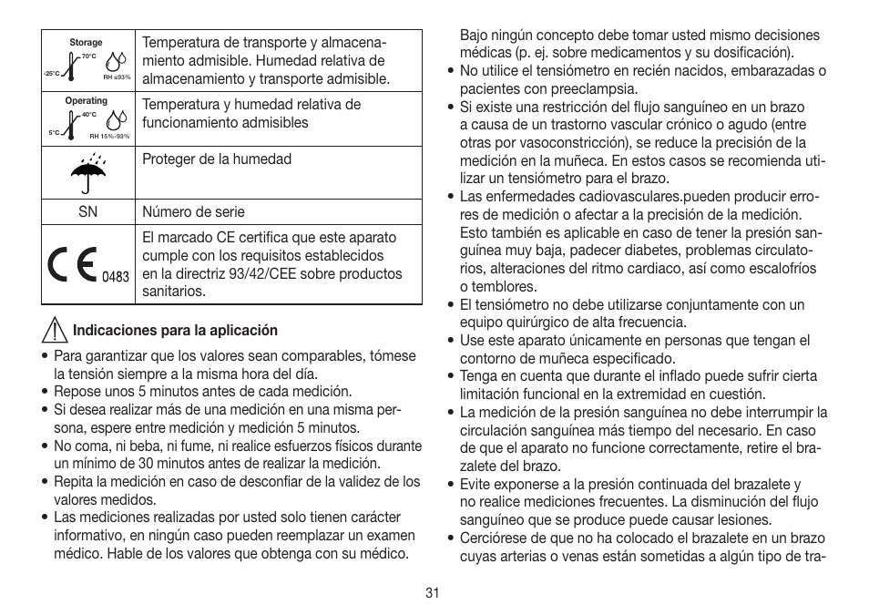 Beurer BC 30 User Manual | Page 31 / 80