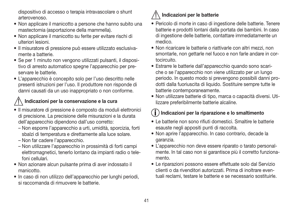 Beurer BC 30 User Manual | Page 41 / 80