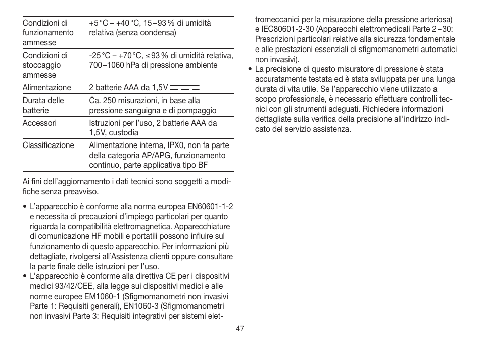 Beurer BC 30 User Manual | Page 47 / 80