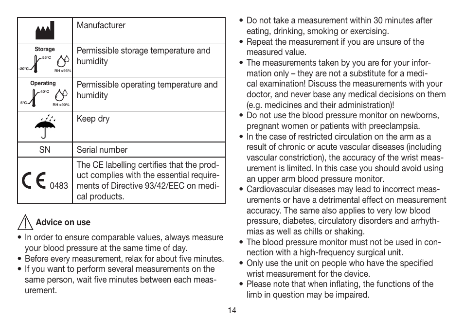 Beurer BC 31 User Manual | Page 14 / 92