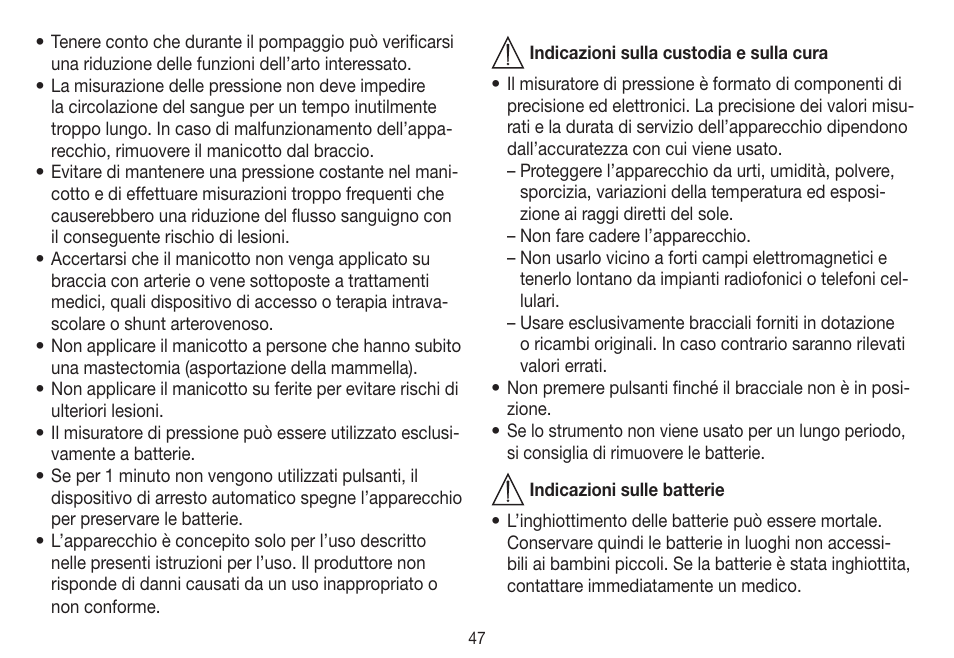 Beurer BC 31 User Manual | Page 47 / 92