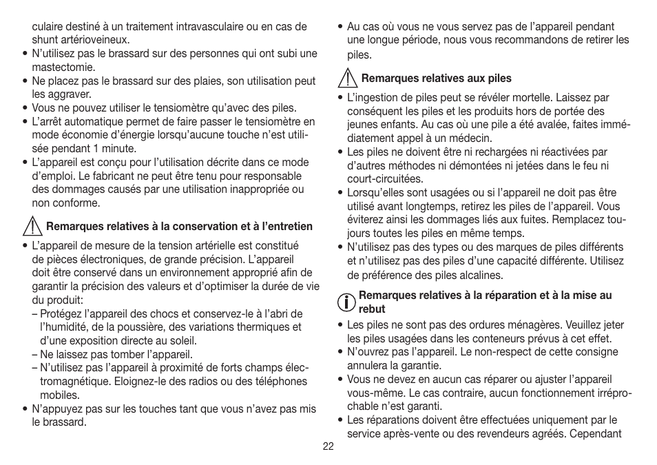 Beurer BC 32 User Manual | Page 22 / 76