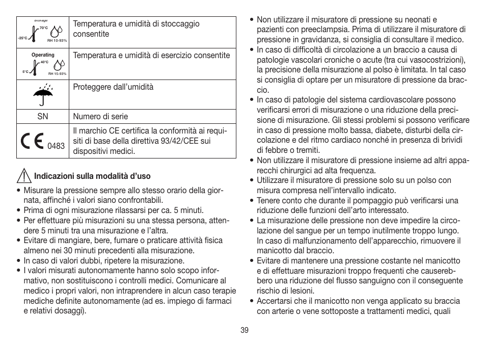 Beurer BC 32 User Manual | Page 39 / 76