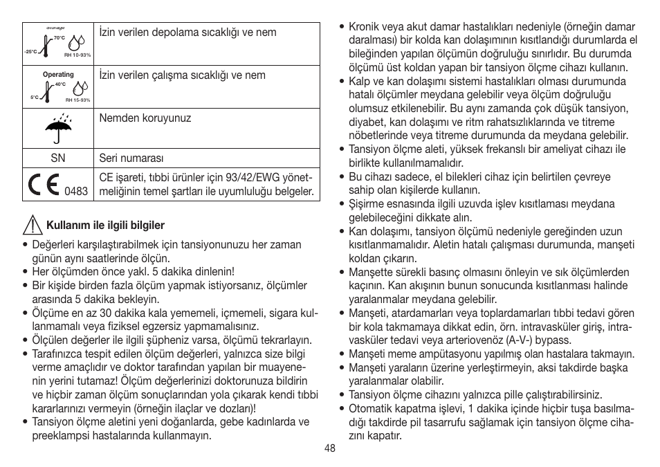 Beurer BC 32 User Manual | Page 48 / 76