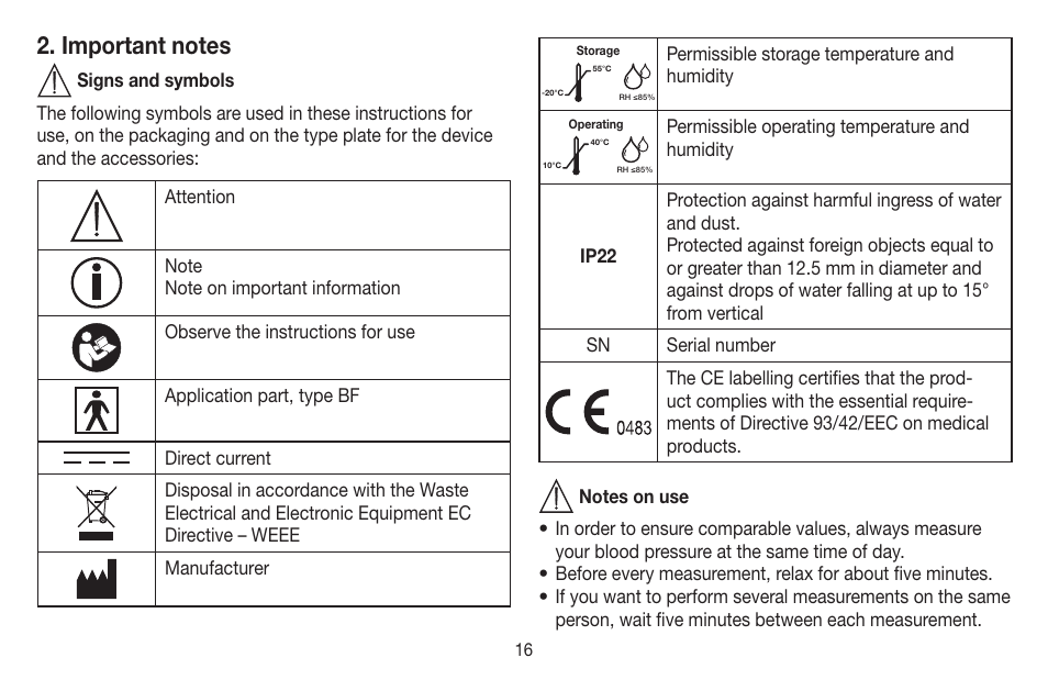 Beurer BC 40 User Manual | Page 16 / 104