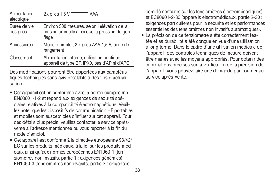 Beurer BC 40 User Manual | Page 38 / 104