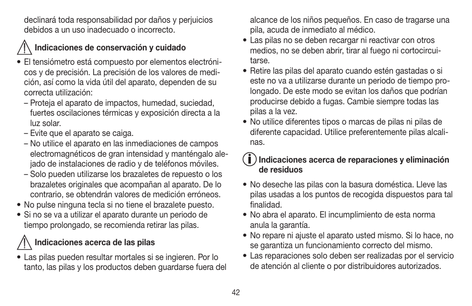 Beurer BC 40 User Manual | Page 42 / 104