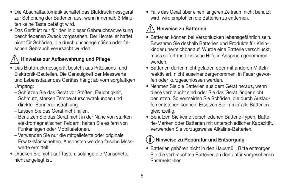 Beurer BC 40 User Manual | Page 5 / 104