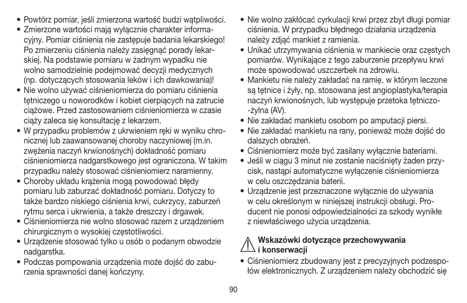 Beurer BC 40 User Manual | Page 90 / 104