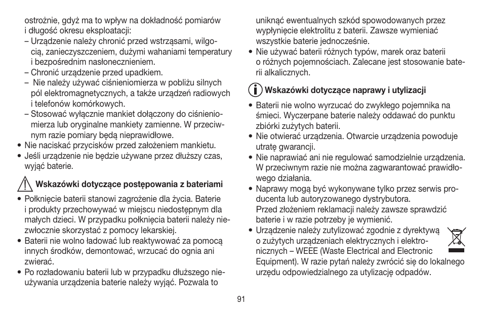 Beurer BC 40 User Manual | Page 91 / 104