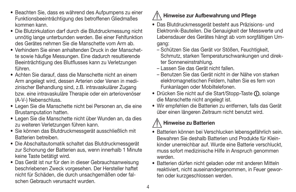 Beurer BC 44 User Manual | Page 4 / 84