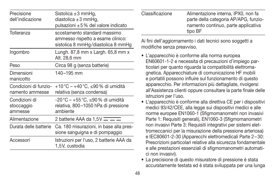 Beurer BC 44 User Manual | Page 48 / 84